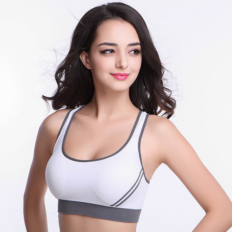 Women's Seamless Padded Athletic Tank - Stretch Cotton Sports Bra for Gym & Yoga - PeakImpact Sports