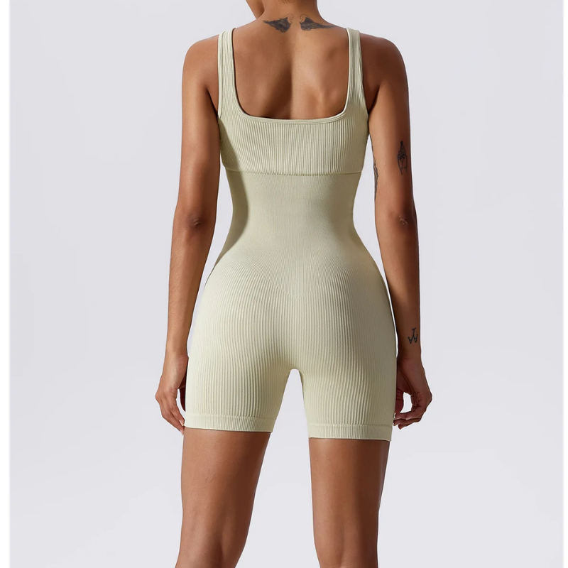 Women's Seamless Ribbed Yoga Romper