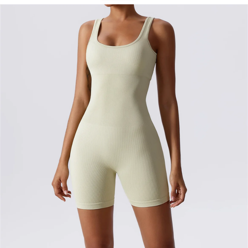 Women's Seamless Ribbed Yoga Romper