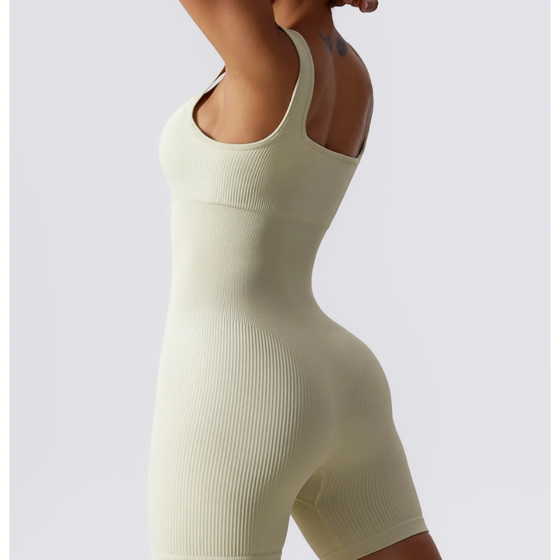 Women's Seamless Ribbed Yoga Romper